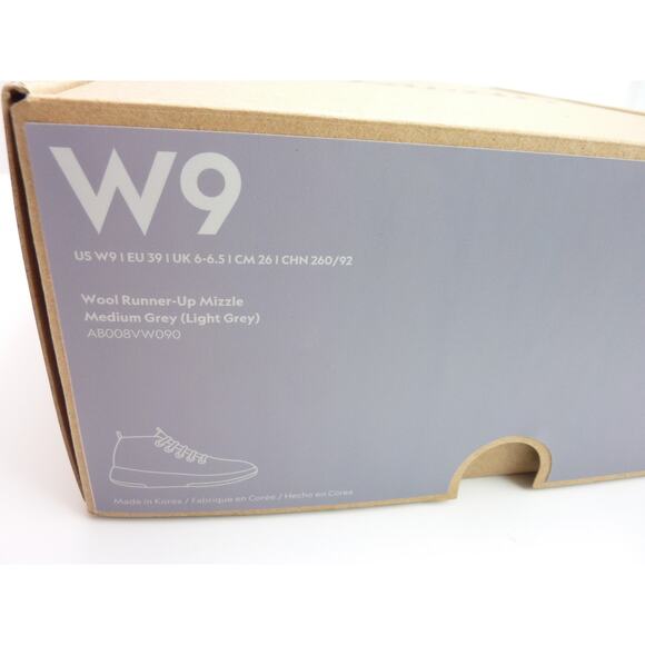 NEW Allbirds Womens Wool Runner Up Mizzle Size 9 Medium Grey - Picture 7 of 7